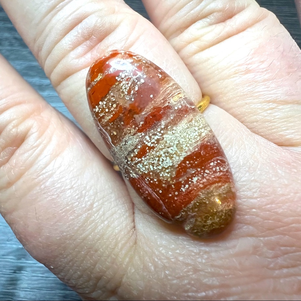 Red Jasper Stone Ring